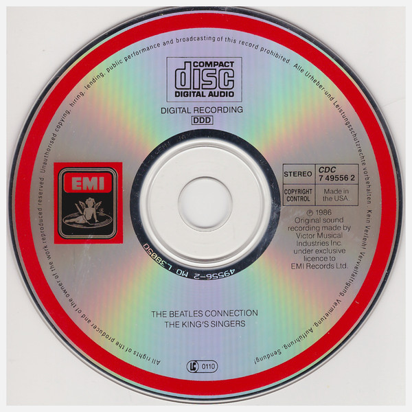 File:Beatles Connection 1986 EMI CD disc made in USA.jpg