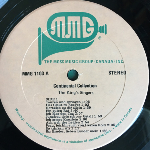 File:Continental Collection 1978 MMG LP yellow side 1.jpg